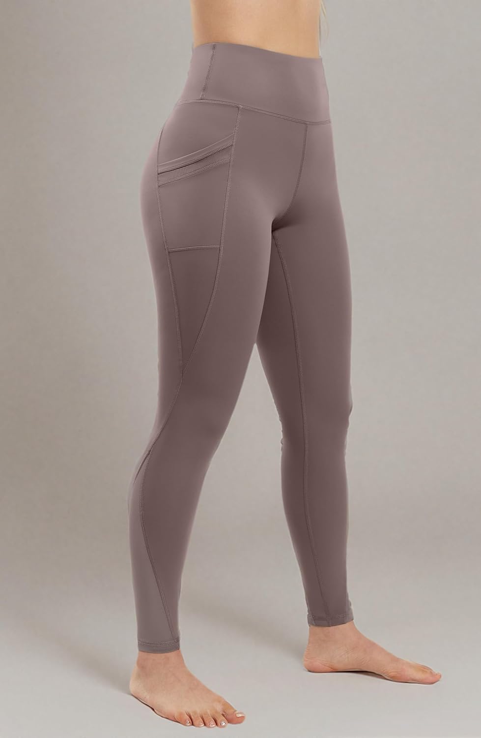 AFITNE Women’s High Waist Mesh Yoga Leggings with Side Pockets, Tummy Control Workout Squat-Proof Yoga Pants - Image 7