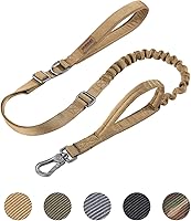 Vista 1 de EXCELLENT ELITE SPANKER Correa táctica para perro, ajustable, K9, militar, correa elástica para perro, cuerda elástica con 2 asas de control