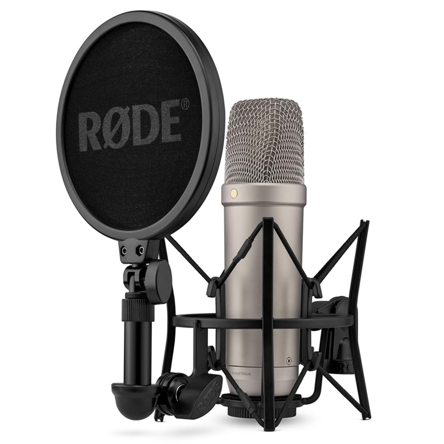 Rode NT1 5th Generation Studio-Mikrofon mit keepdrum Einhand-Mikrofonständer