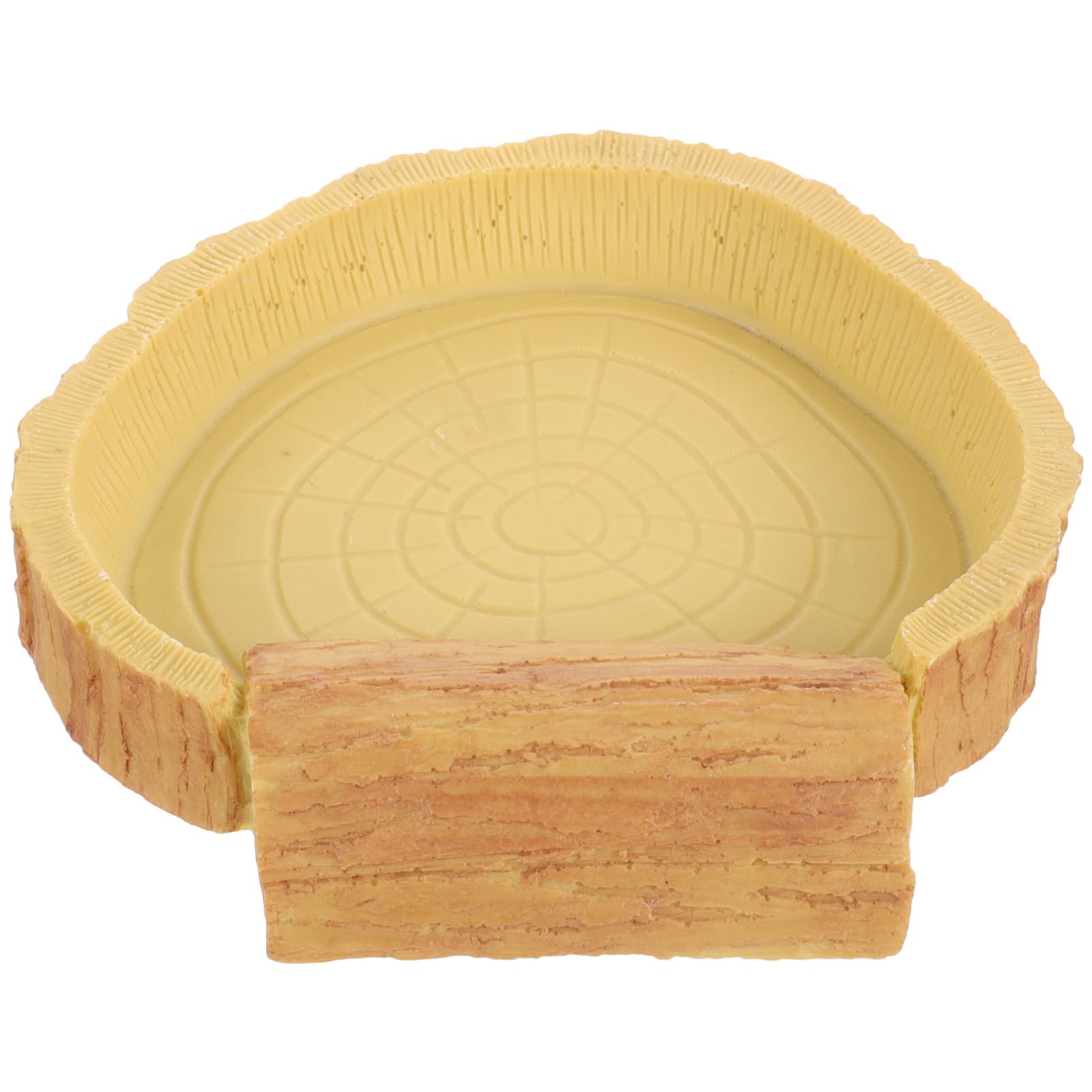 SUPVOX Reptile Food Bowl Resin Feeding Dish for Lizards Tortoises and Geckos Smooth Surface Easy to Durable Pet Food and Water Container for Reptiles