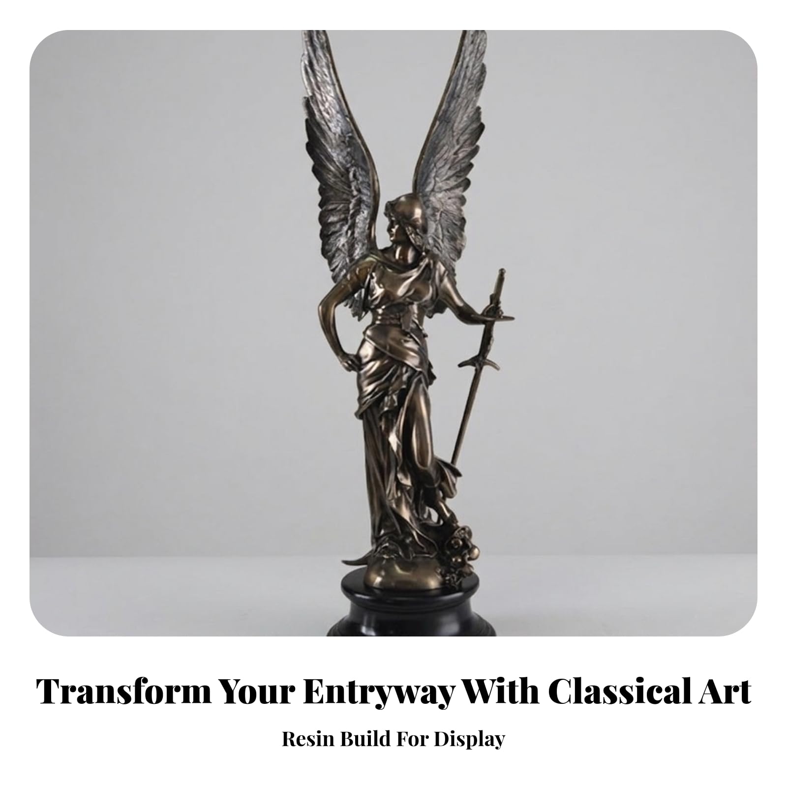 Statua Alato Elegante Decorazione
