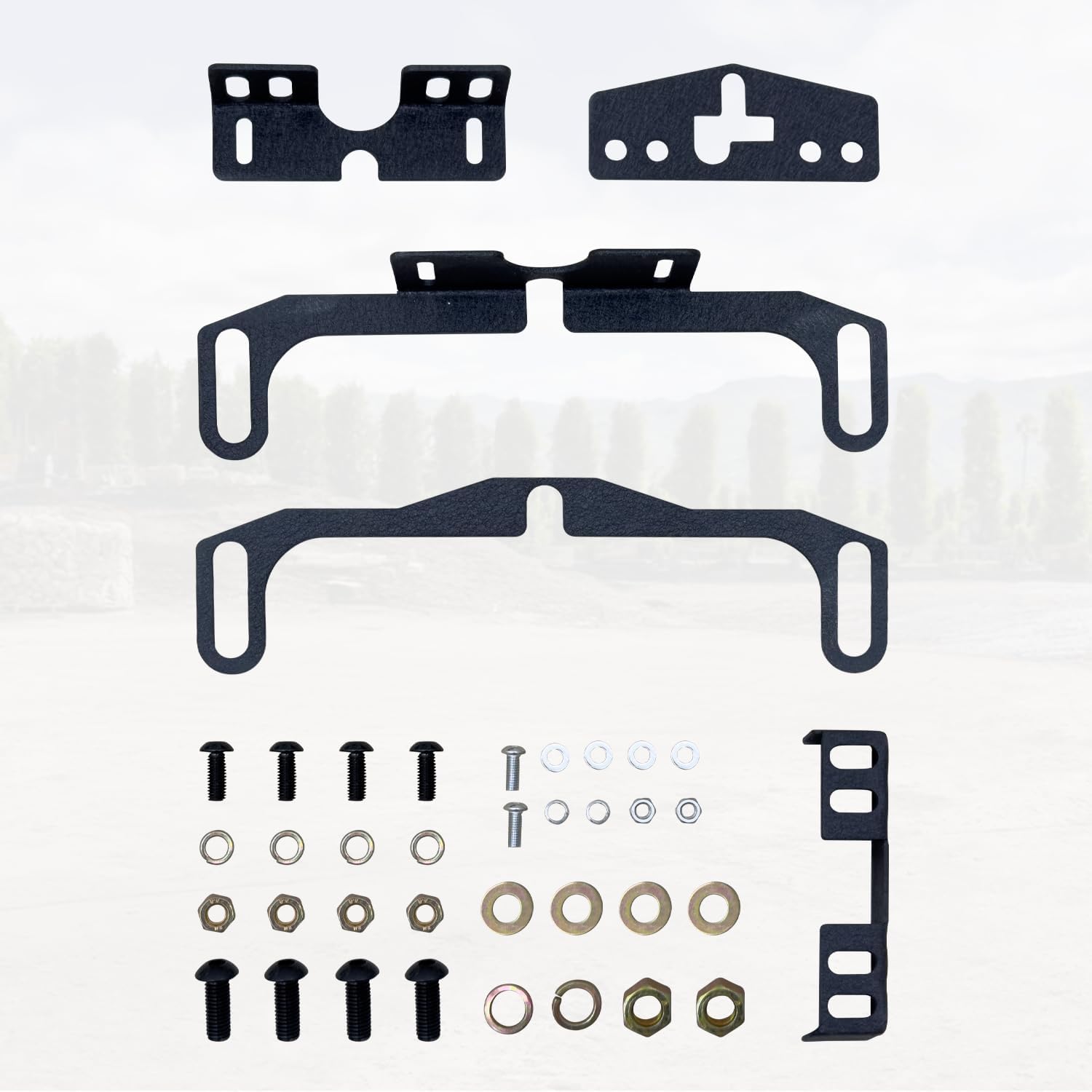 Front Camera Relocation Bracket Compatible with 2021 2022 2023 2024 2025 Ford Bronco | Corrects 360 View with Winch Bumper | Adjustable for Different Setups