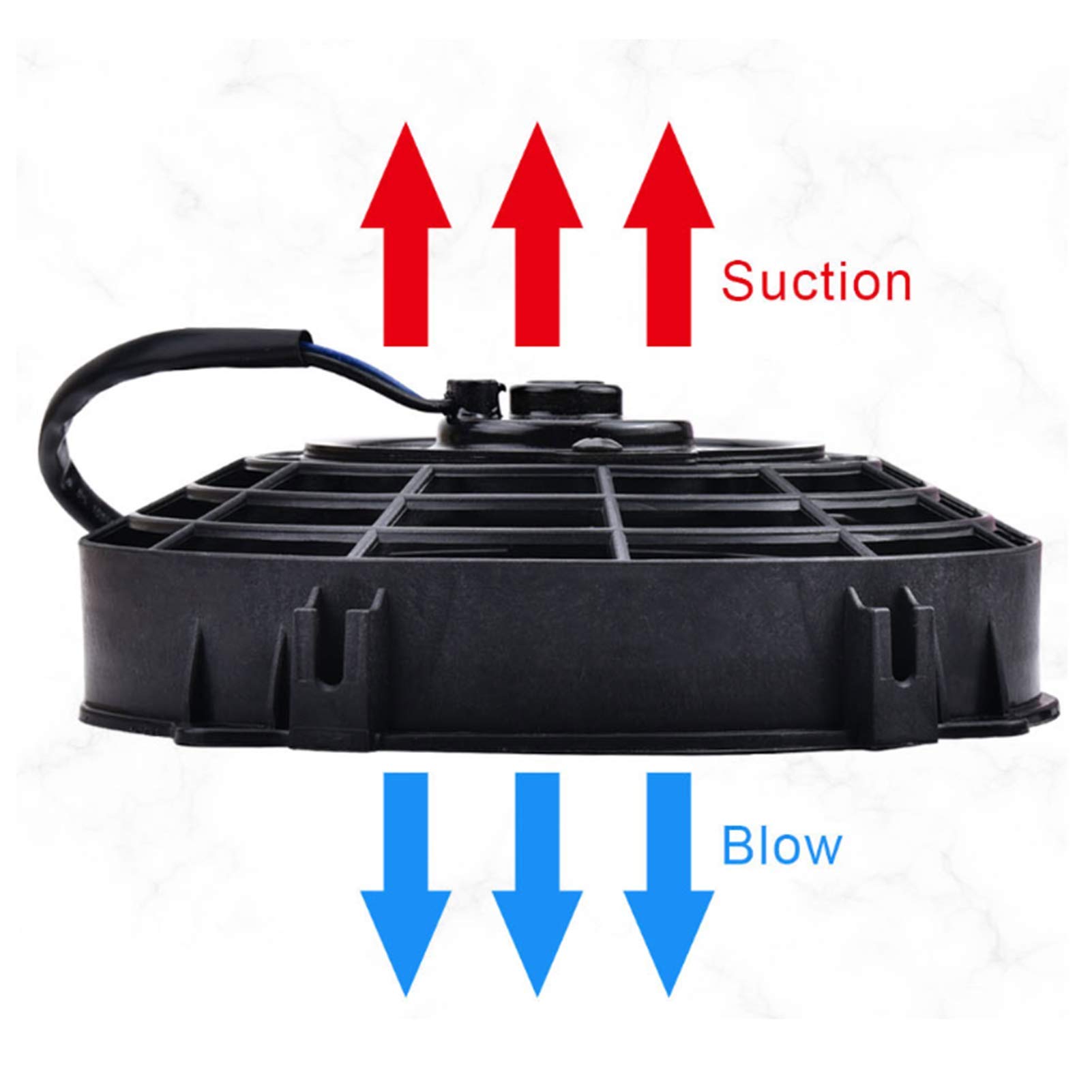 Ventilatore Generale Dell'auto, Ventola per Condizionatore D'aria Da 8 Pollici Accessori per Prestazioni Automobilistiche per Radiatore Raffreddamento Automatico Aria Condizionata