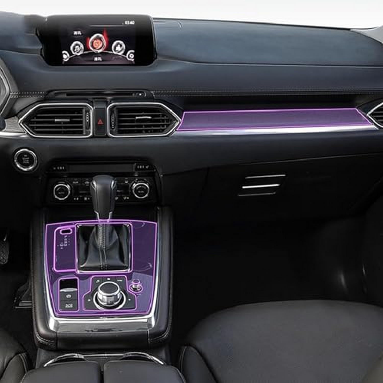 Película transparente de TPU-PPF para interior de automóvil Mazda CX-8 8
