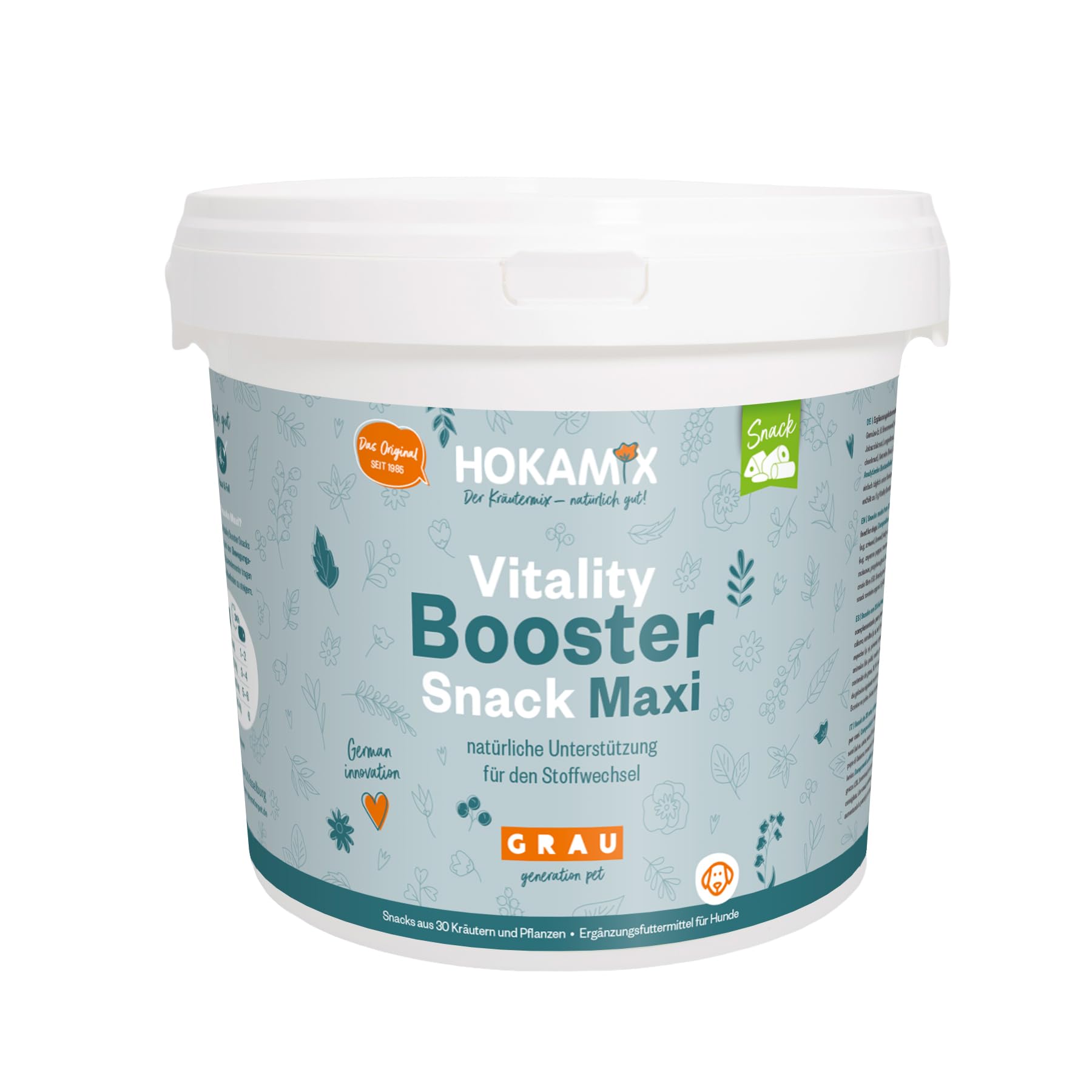 GRAU - the original - Hokamix Vitality Booster Snack Maxi, pack of 1 (1 x 4.5 kg), supplementary food for dogs — image 1