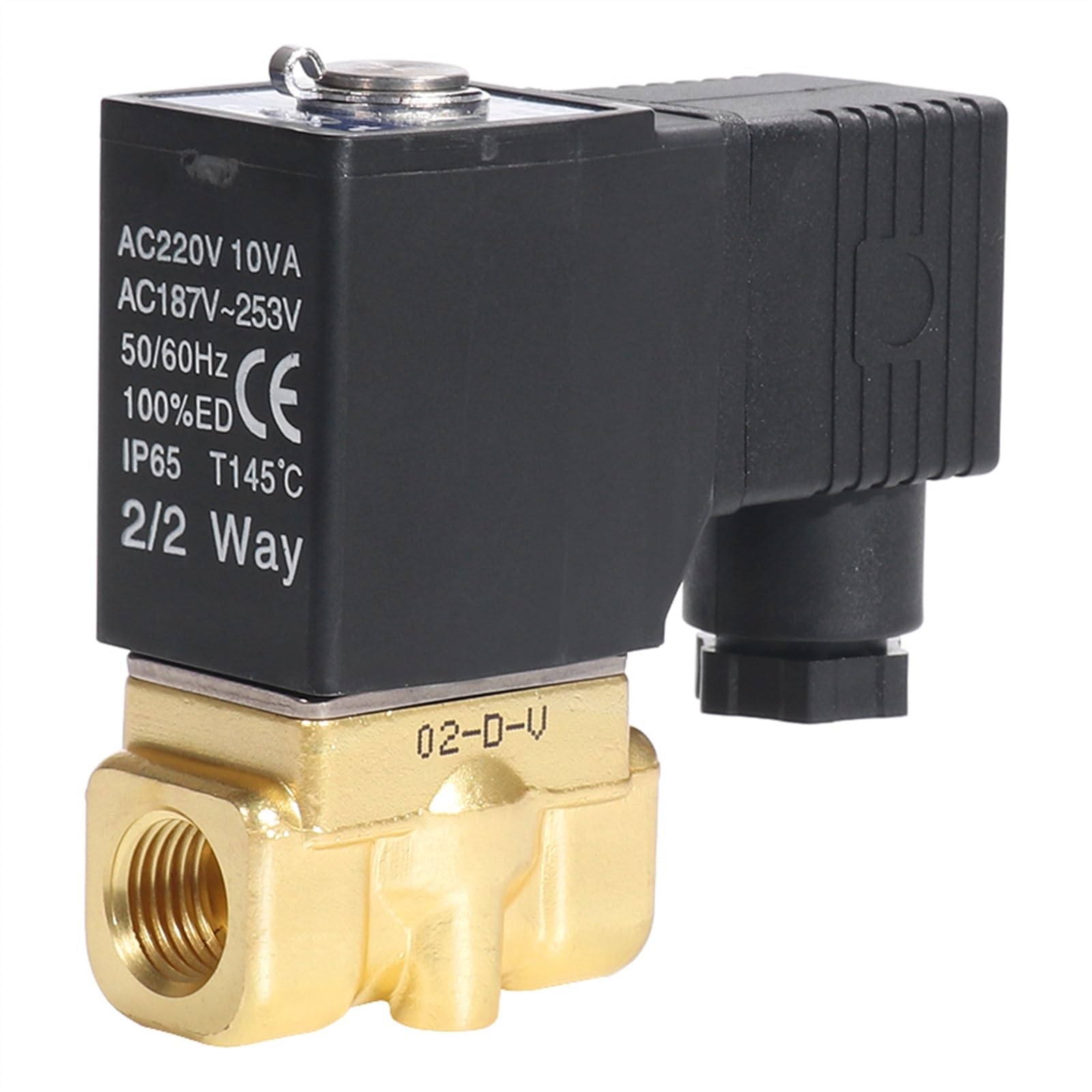 2W030-08 Zawór sterujący płynem 2/2-drożny bezpośredni działający zawór normalnie zamknięty 1/4'' (2W03006A)