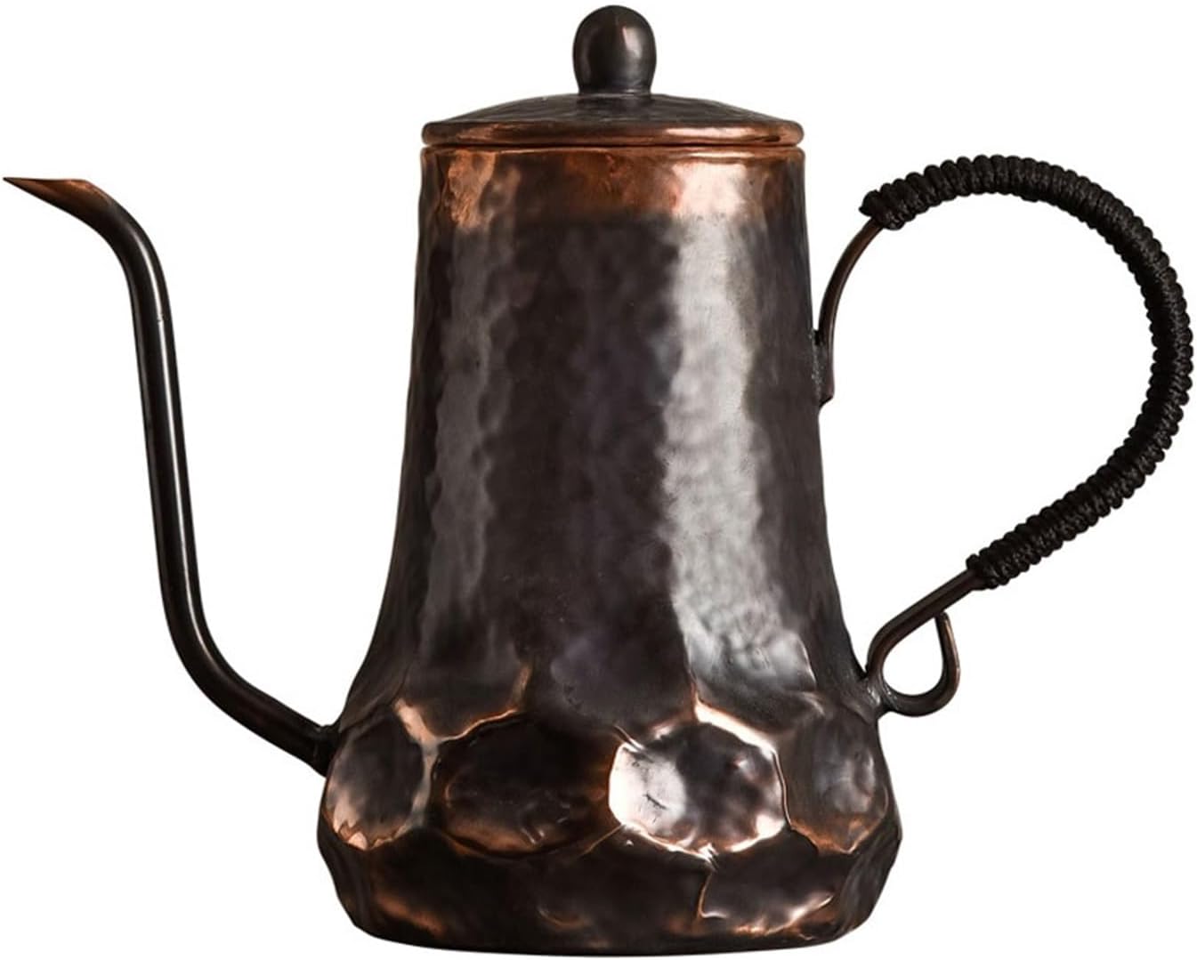Coffee Drip Kettles Handmade Vintage Copper Kettle Long Spout Brewing Tea Household Sharing Coffee Filter Mug Boiling