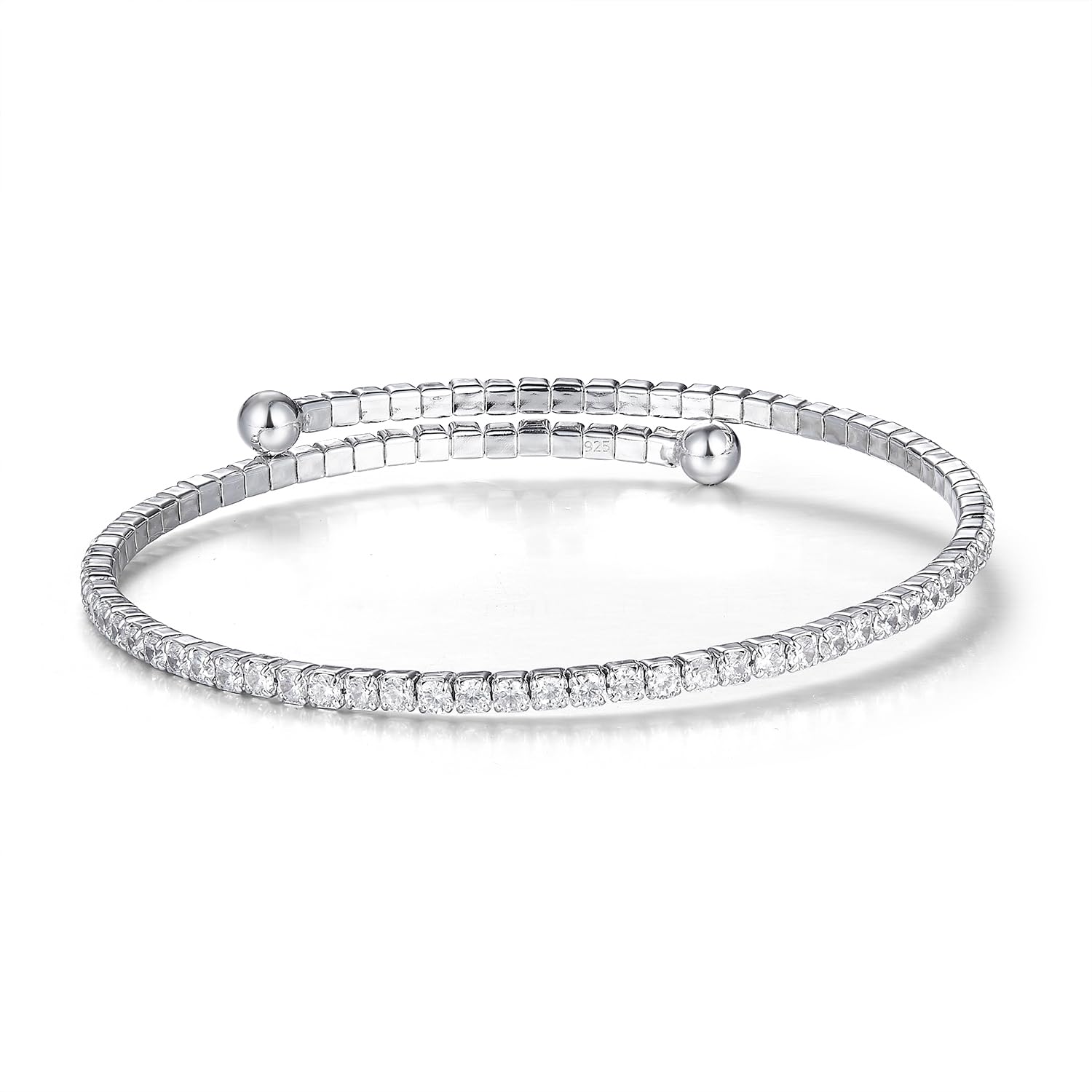 Schöner-SD Armreif Tennisarmband 925 Silber Armband