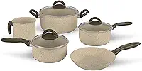 Brinox - Jogo de Panelas 5 Peças Ceramic Life Suprema - Vanilla