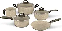 Brinox - Jogo de Panelas 5 Peças Ceramic Life Suprema - Vanilla