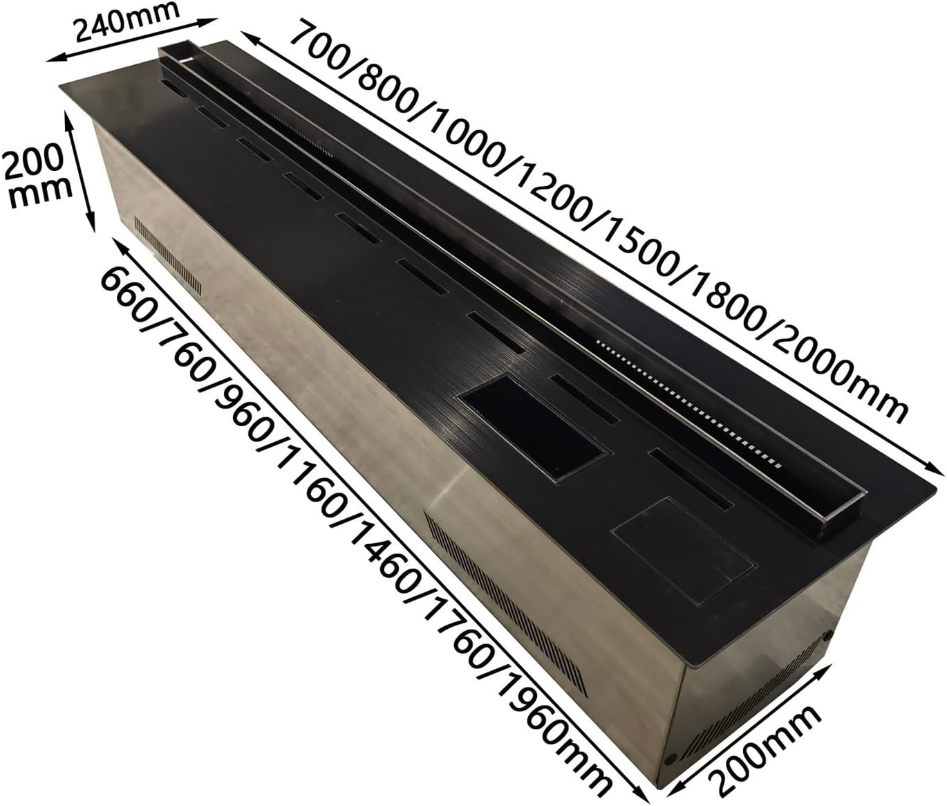 Water Vapor Electric Fireplace Stove 128-color Electric Fireplace, Intelligent Ultra-Thin 3D Atomized Fireplace Decoration, with Remote Control and Panel Control Electric,800mm