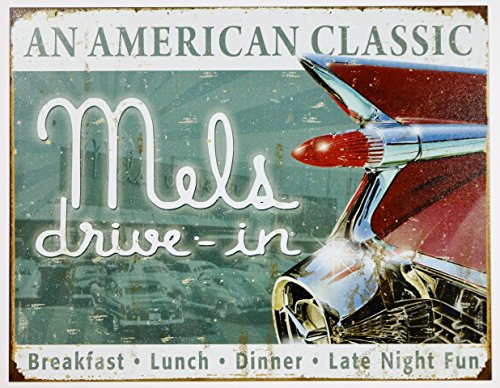 Poster Discount Mels Diner Classic Metal Tin Sign 16