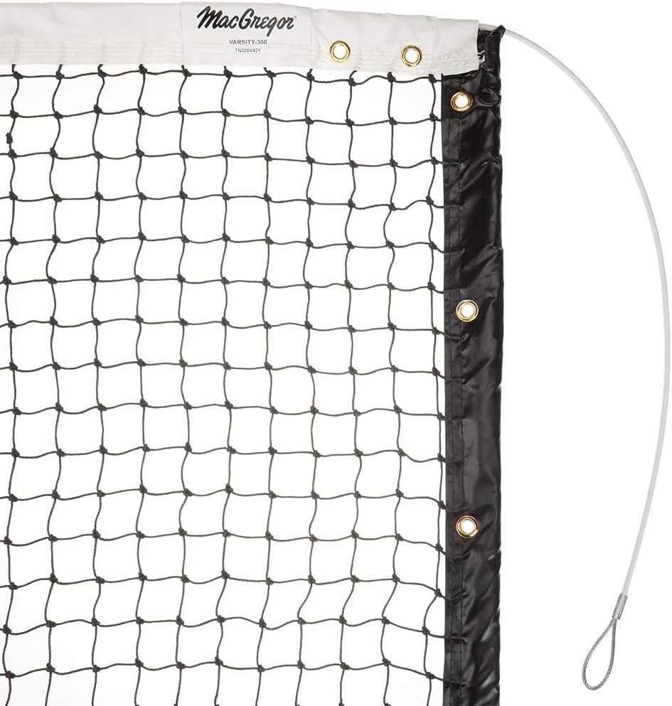 MacGregor Varsity 300 Tennis Net, 42-feet,Green