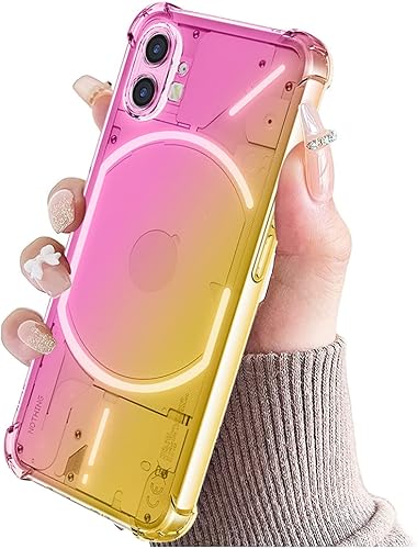 Miniatura 6 de Funda para Nothing Phone One Case, Nothing Phone 1 A063, Crystal Clear Case Gradient Slim Anti Scratch TPU a prueba de golpes Funda protectora para