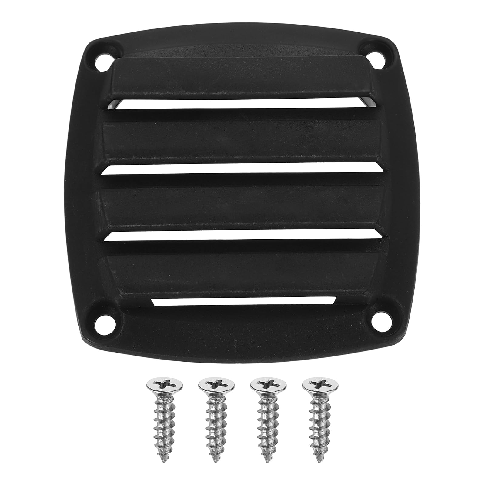 QUARKZMAN 1 Pc Copertura di Ventilazione per Barche 3.35x3.35 Griglia di Ventilazione A Persiane in Plastica Piccola Griglia di Aereazione per Marine RV Van Yacht Casa Nero
