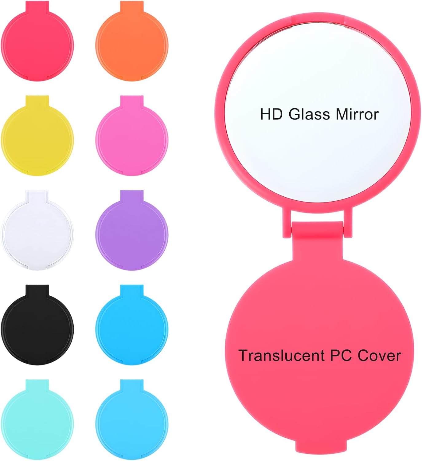 80 Pieces Compact Mirrors Bulk Small Folding Round Mirror Vintage Portable Pocket Makeup Travel Gifts for Women Party Favors Daily Use