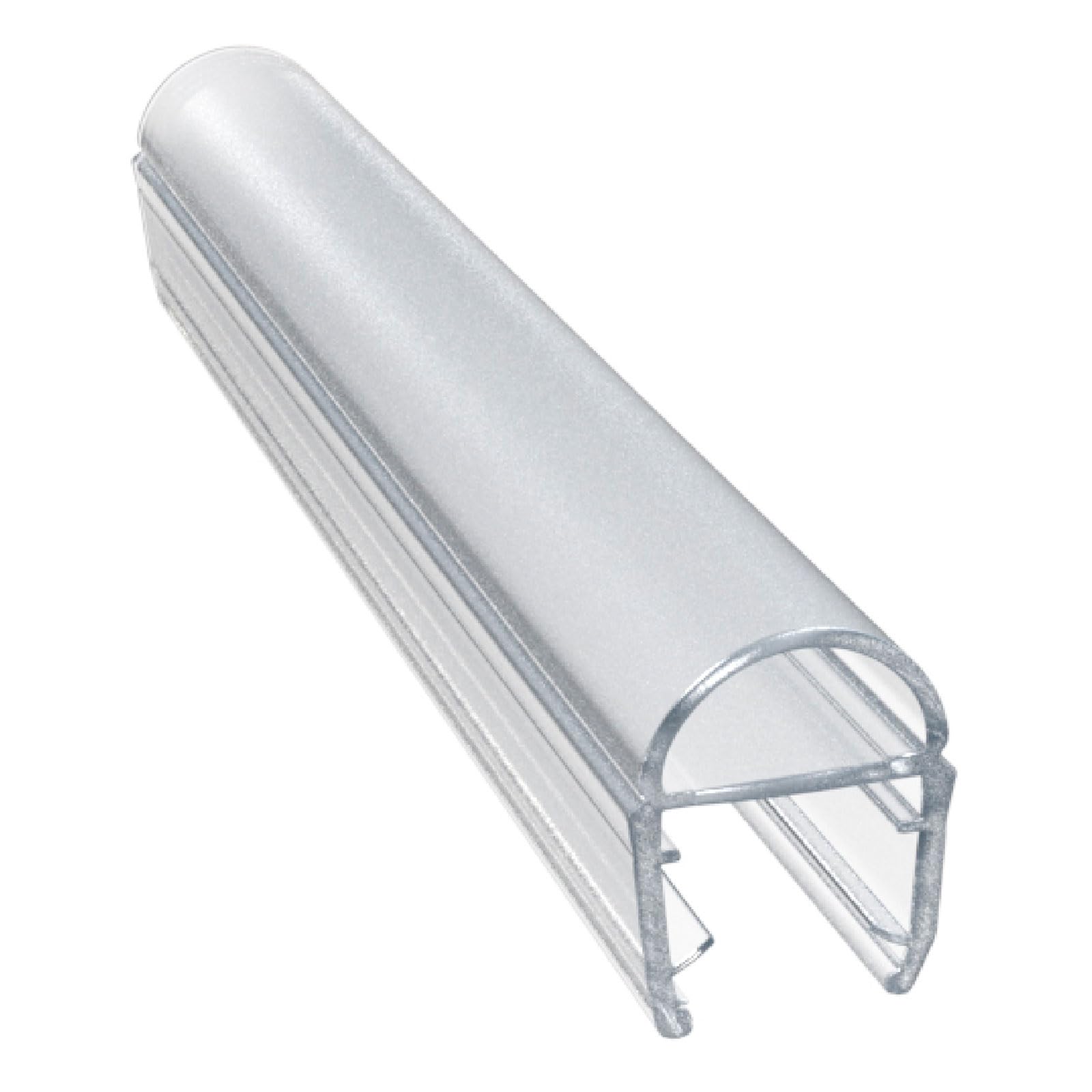 Gordon Glass Universal Clear Polycarbonate U-Channel With Soft Vinyl Bulb Seal – Fits 1/4" & 5/16" Glass, 84" Long - View #3