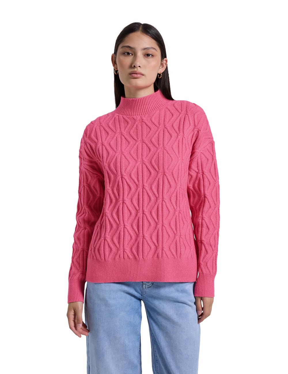 Street One Studio Damen Pullover mit Strickmuster