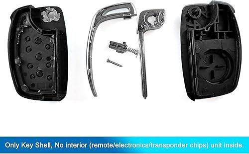 Miniatura 4 de Uxcell - Carcasa plegable sin cortar con 3 botones para Hyundai Santa Fe 2013 2015