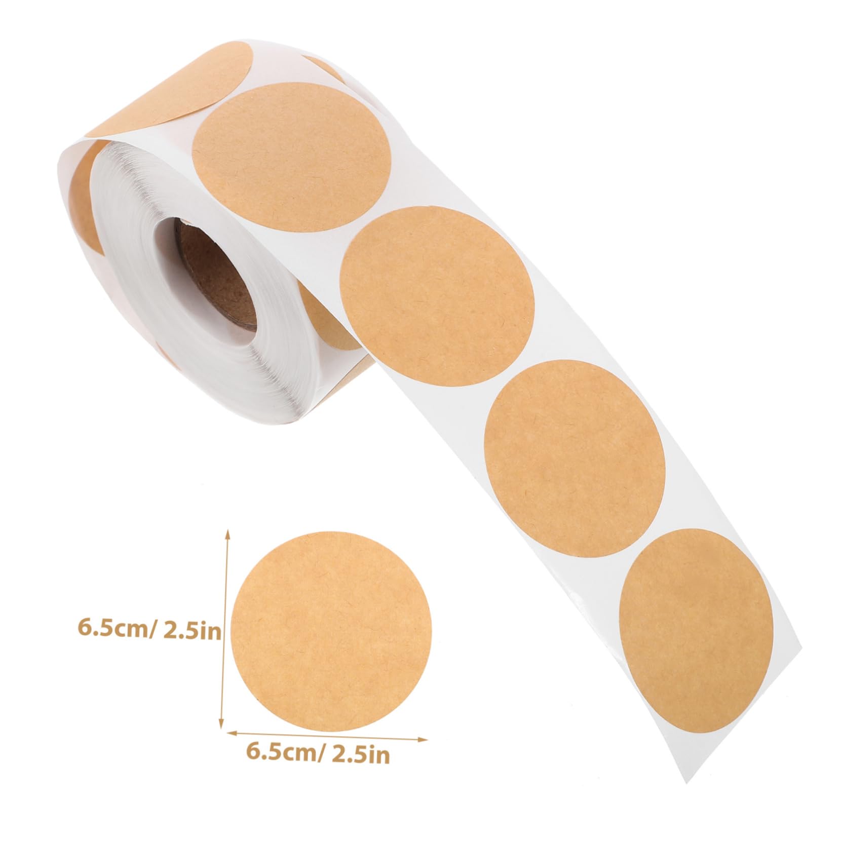 OSALADI 5 Rollen Runde Selbstklebende Blanko Aufkleber Klassifizierungs für Gewürze Büro und Haushalt Langlebige Klebeetiketten ohne Rückstände für und Organisation