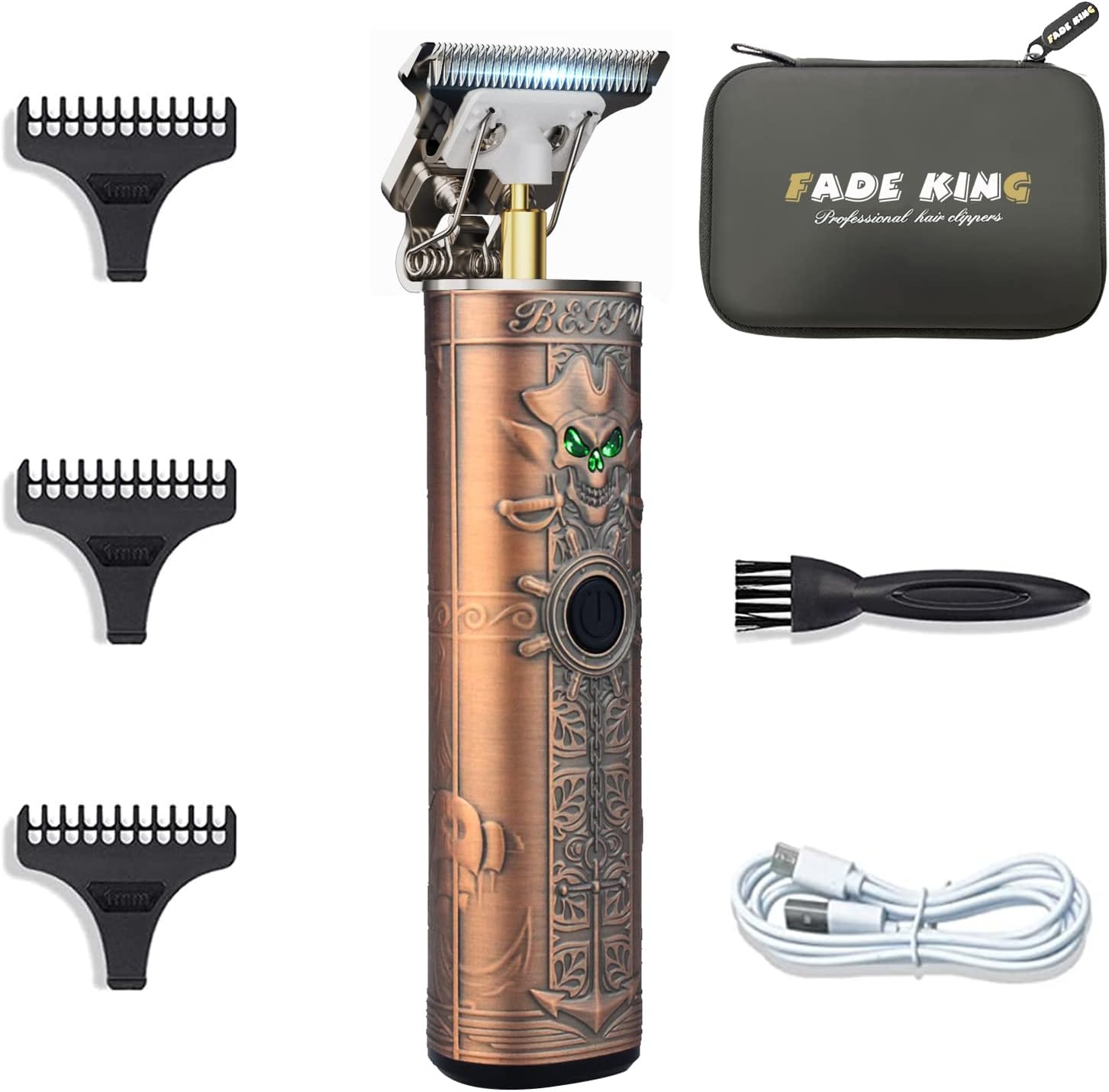 Bartschneider Männer - FADE KING - Haartrimmer Männer T-Klinge - Elektrischer Bartschneider ...