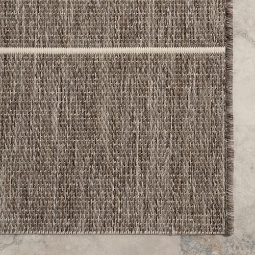 Nuloom Alaina Tapete 4 x 6 pies Interior/Exterior Gris Claro miniatura 4