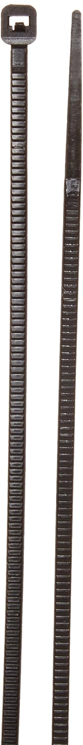 Aviditi 5 1/2" UV Cable Ties, Black, 18 lb. Strength, 0.10" Width, Tamper Proof Zip Ties, Outdoor/UV Resistant, Bundle and Organize Wires/Cables in Warehouse, Garage, Home or Office, Case of 1000