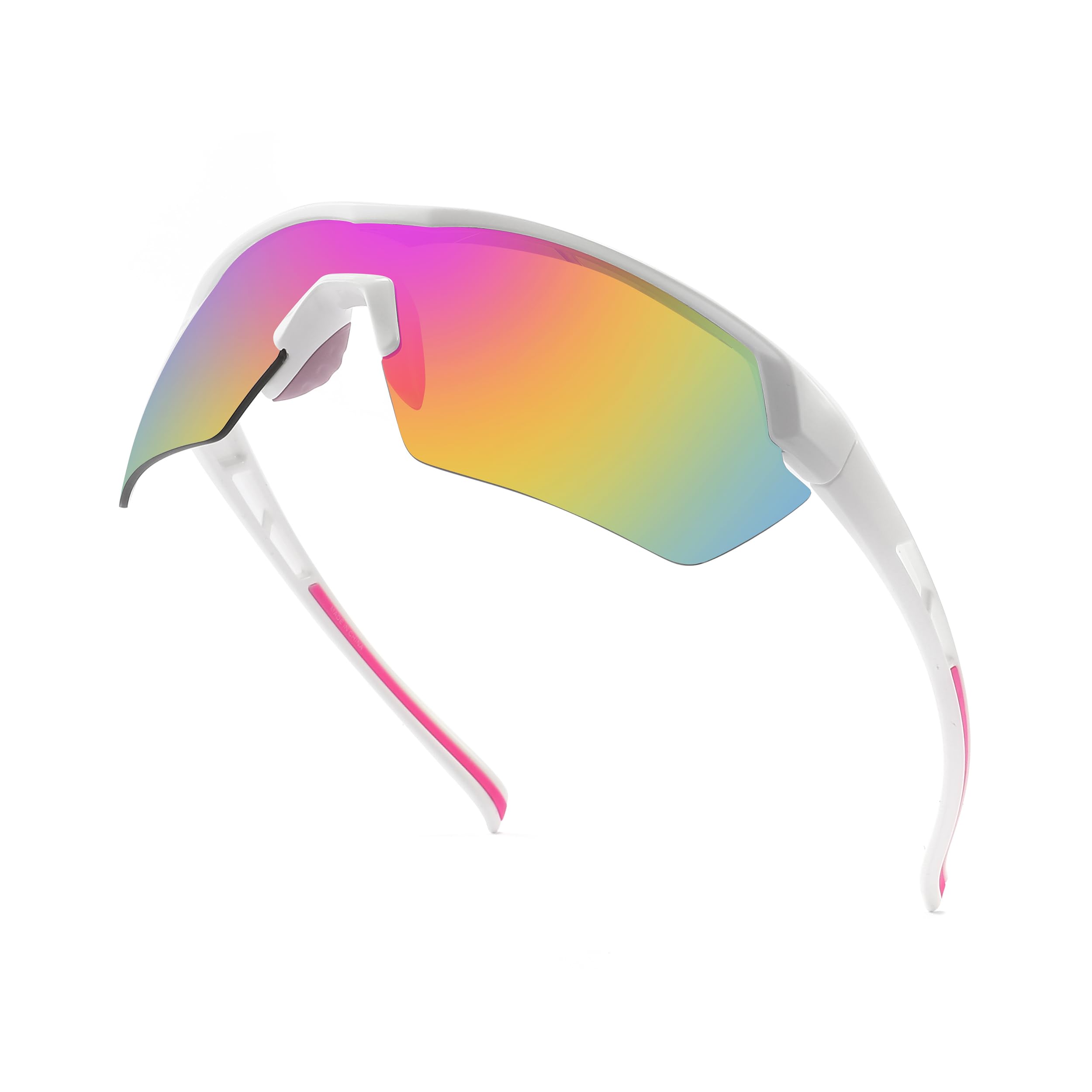 SINSPORT eyewear Occhiali da Sole Bambino Bambina, Occhiali Sportivi Ciclismo Baseball Running Bici, Protezione UV400 per Ragazzi e Ragazze