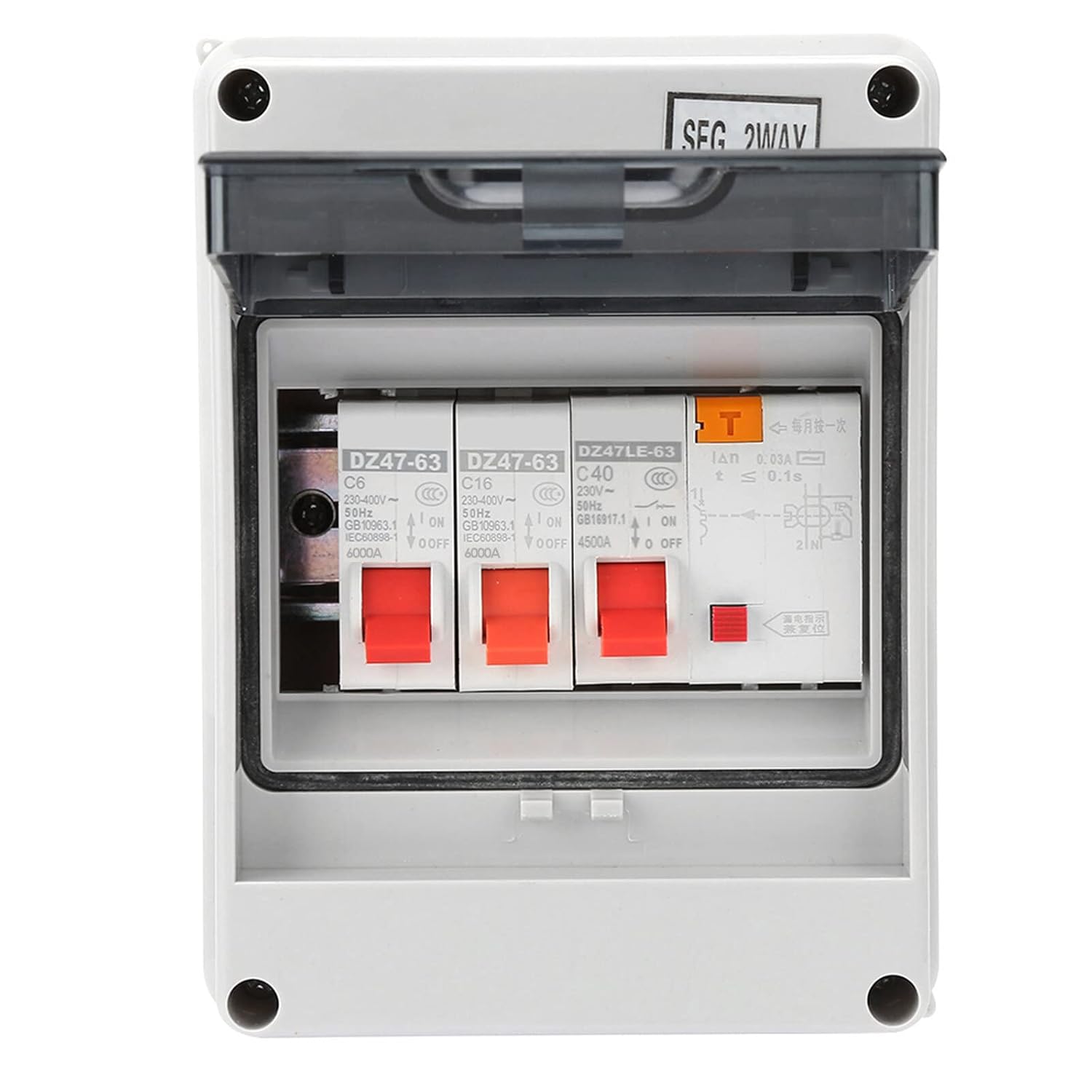 SANON 2 Way Garage Caravan Shed Consumer Unit, Consumer Unit Circuit