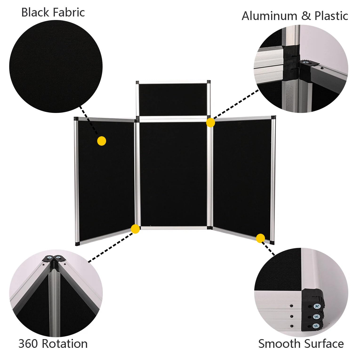 Amazon.com : ISXACFF 3+1 Panel Trade Show Presentation Board 70.8