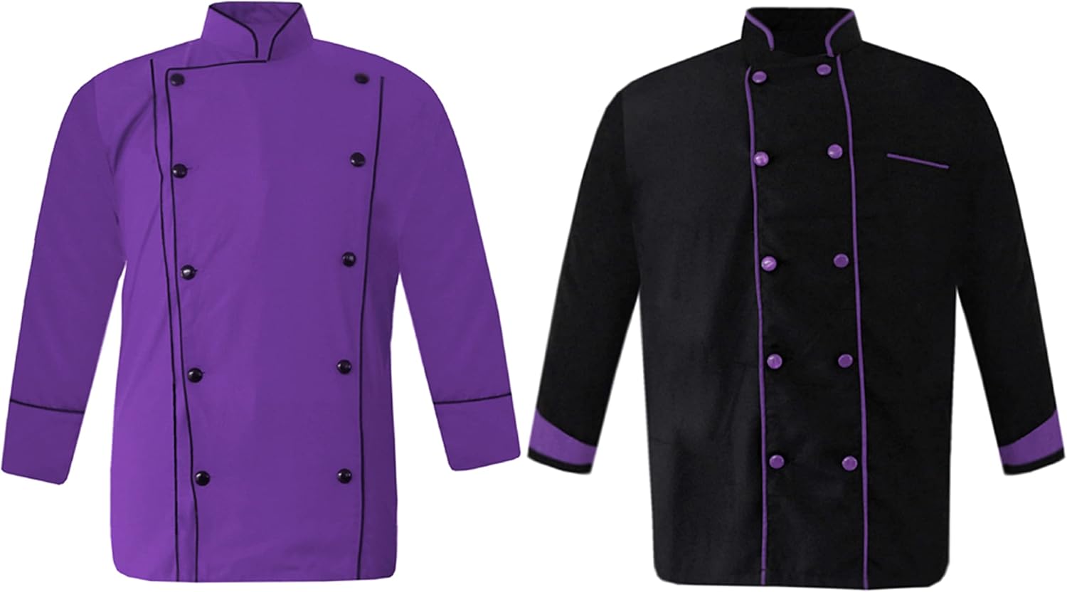 Stylish Chef Work Uniform Better Quality Chef Coat Pack Of 2 (XS- 6XL)