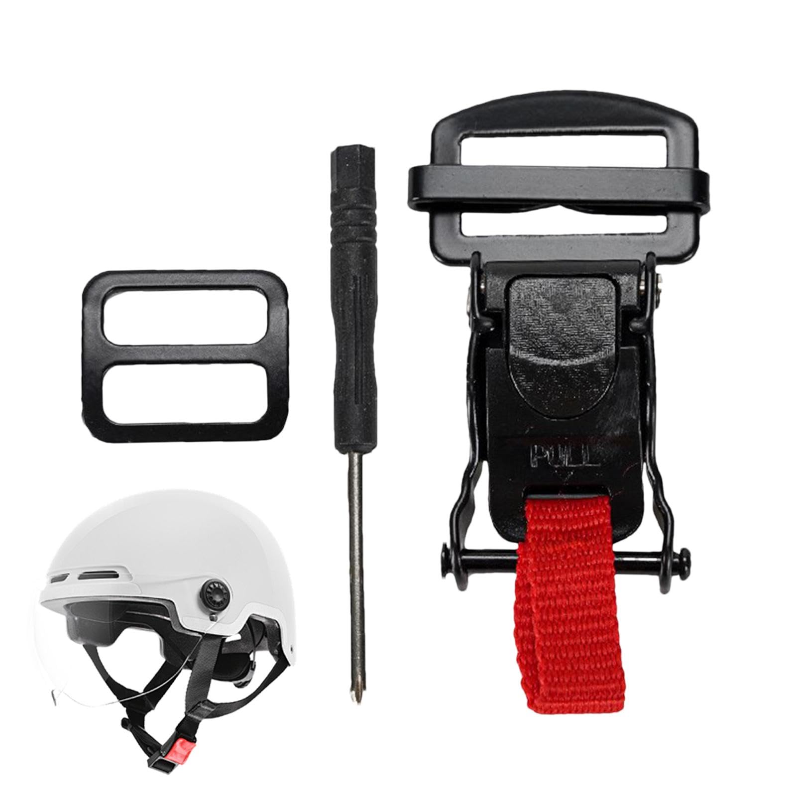 Kit fibbia a sgancio rapido per caschi da moto, per caschi sicuri con clip a sgancio rapido a doppia D | Fibbia a sgancio rapido veloce, per caschi da moto da indossare ogni giorno