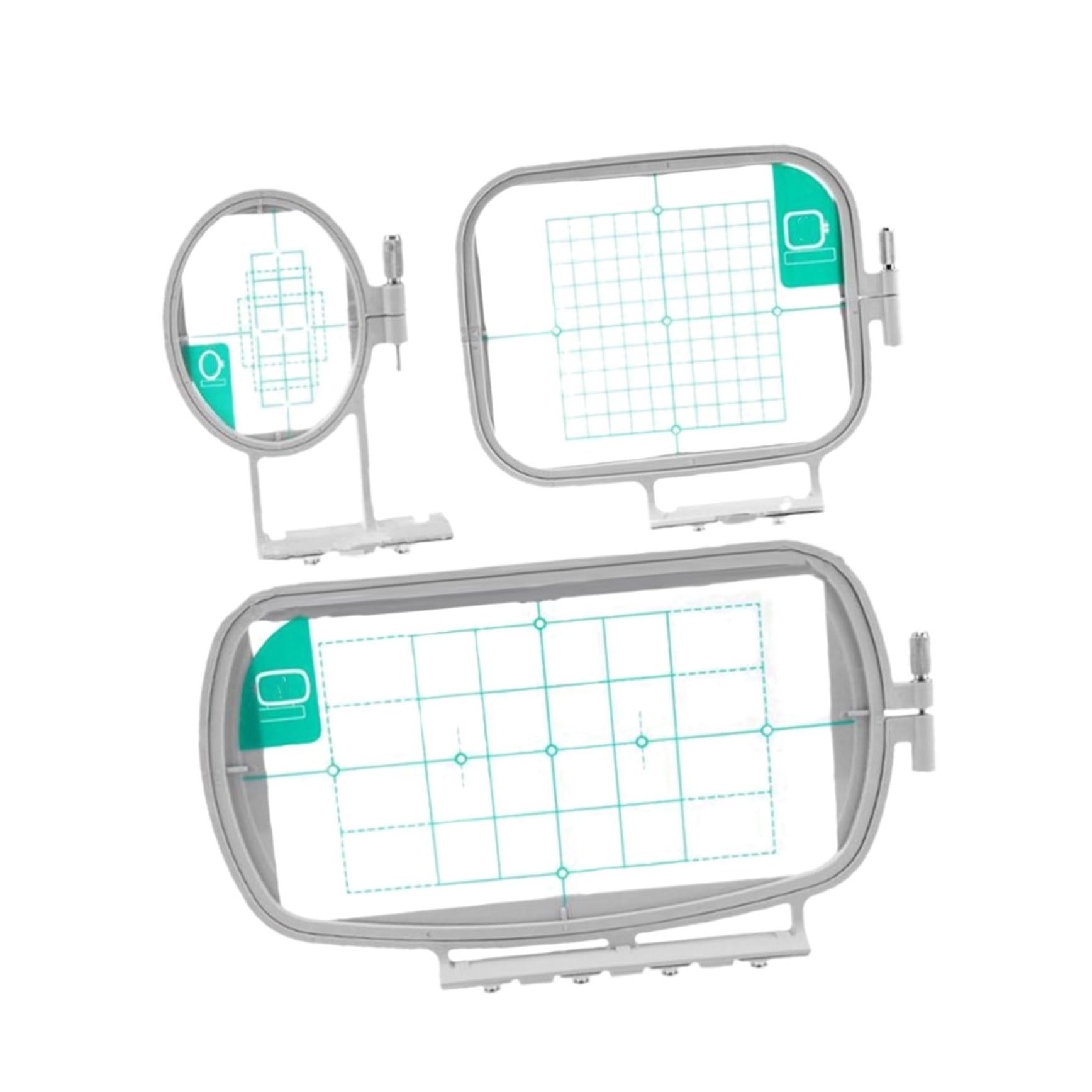SHINEOFI 3piezas Bastidor De Bordado Para Máquinas De Bordar Sed Lbprw Juego Completo Para Costura y Bordado Casa