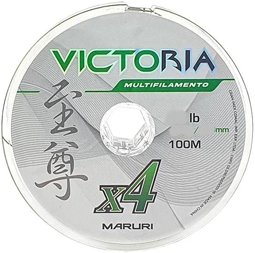 Linha Multifilamento 4x Victoria 0,24mm 35Lbs 100m - Maruri