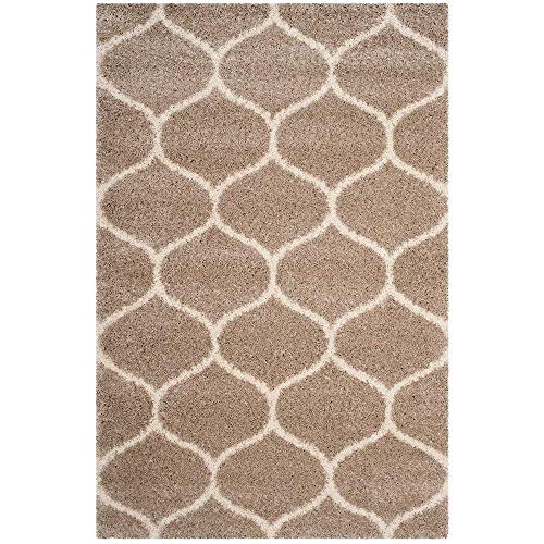 Image of Shaggy Super Soft Carpet for Home & Living Room Size - 5 X 7 Ft (Brown & Beige)