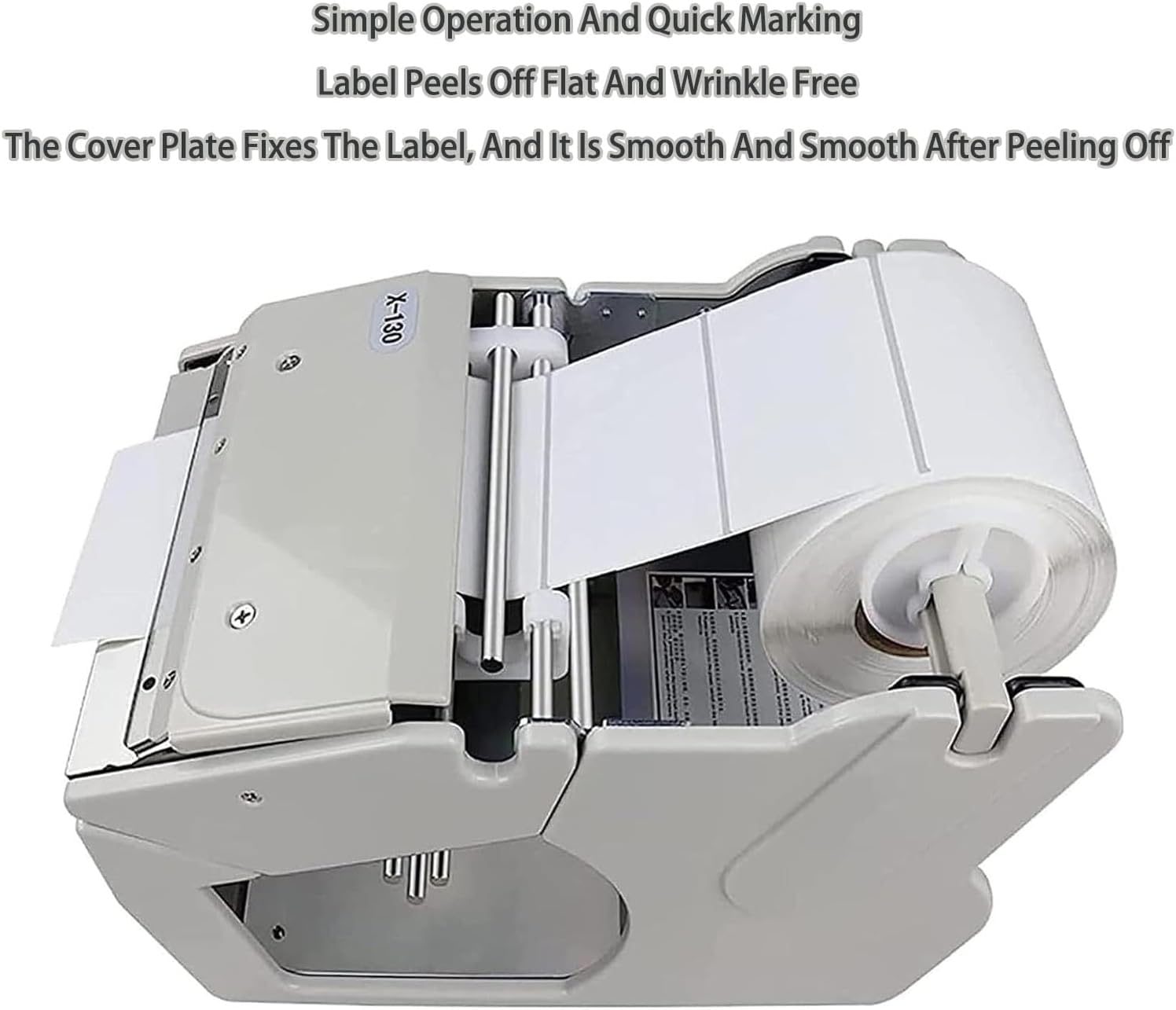Distributore automatico di etichette, velocità regolabile con display digitale a LED, compatibile con etichette larghe 5-130 mm, perfetto per uso commerciale