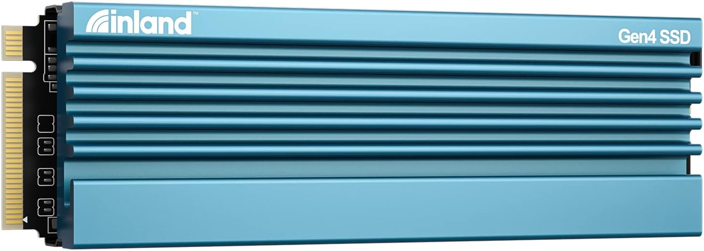 Sponsored Ad - INLAND 8TB Gaming Performance Plus NVMe Internal Gaming SSD Solid State Drive with Heatsink - Gen4 PCIe, M.2 2280, DRAM Cache, 176-Layer TLC 3D NAND Flash, Up to 7000MB/s