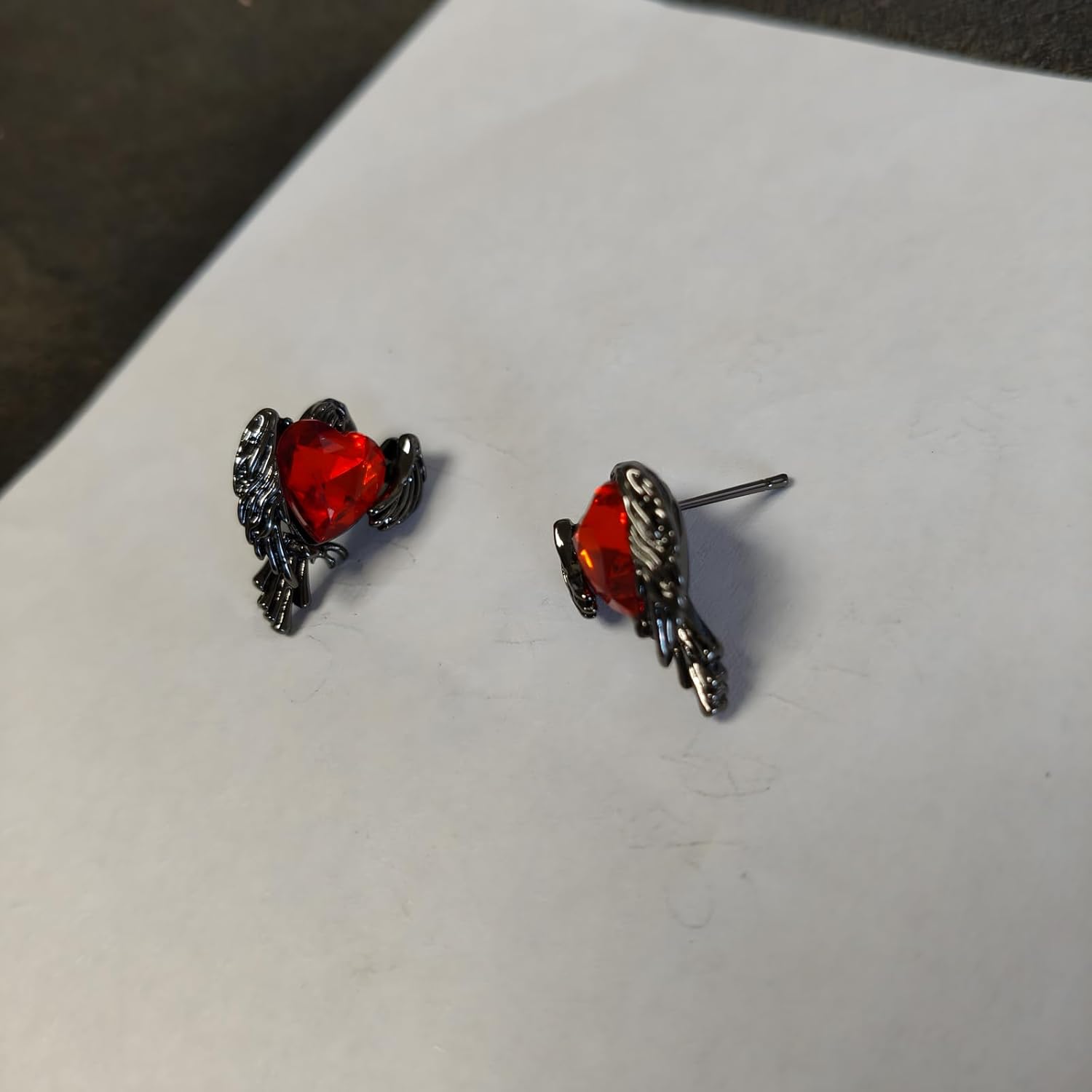 Black Crow Stud Earrings for Women Raven Gemstone Earrings Gothic Hip Hop Jewelry - Image 5