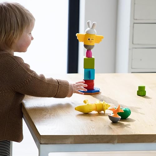 Miniatura 8 de SmartMax My First Totem STEM - Juego de construcción de descubrimiento magnético con piezas táctiles y traqueteo para edades de 1 a 5 años