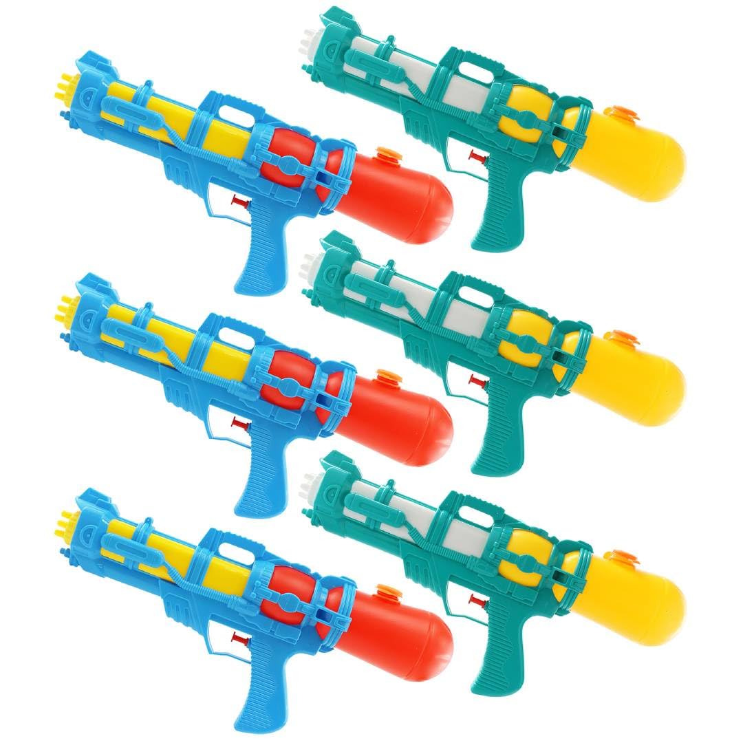 Water Shooter for Kids Summer Blaster - Pack of 6 - Large Water Blaster 21" x 9"/55cm x 23cm - Kids Water Shooter - Swimming Pool & Beach Party Water Blaster for Summer Fun
