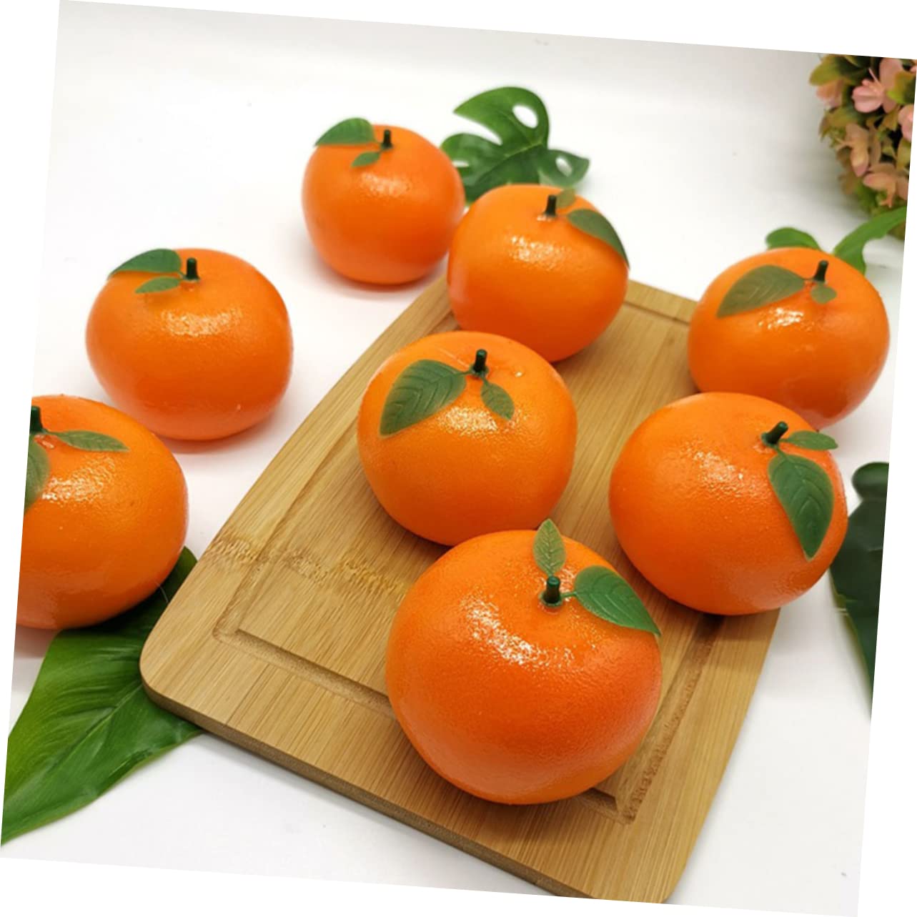 Gatuida 3 Sätze Künstliche Orange Orangen Wohnkultur Orangefarbenes Party Künstliche Früchte Schaufensterdekoration Falsches Obstdekor Simulation Orangen Schaum 6 Stück * 3