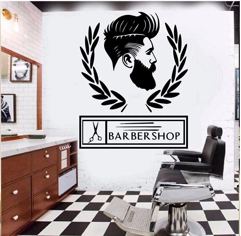 Amazon.com: LORBAY Pleasant Barbershop Sign Wall Decal Hair Salon Shop  Window Wall Barber Shop Decor Vinyl Wall Stickers Wallpaper Barber Shop  Sign Logo 53x42cm : Everything Else