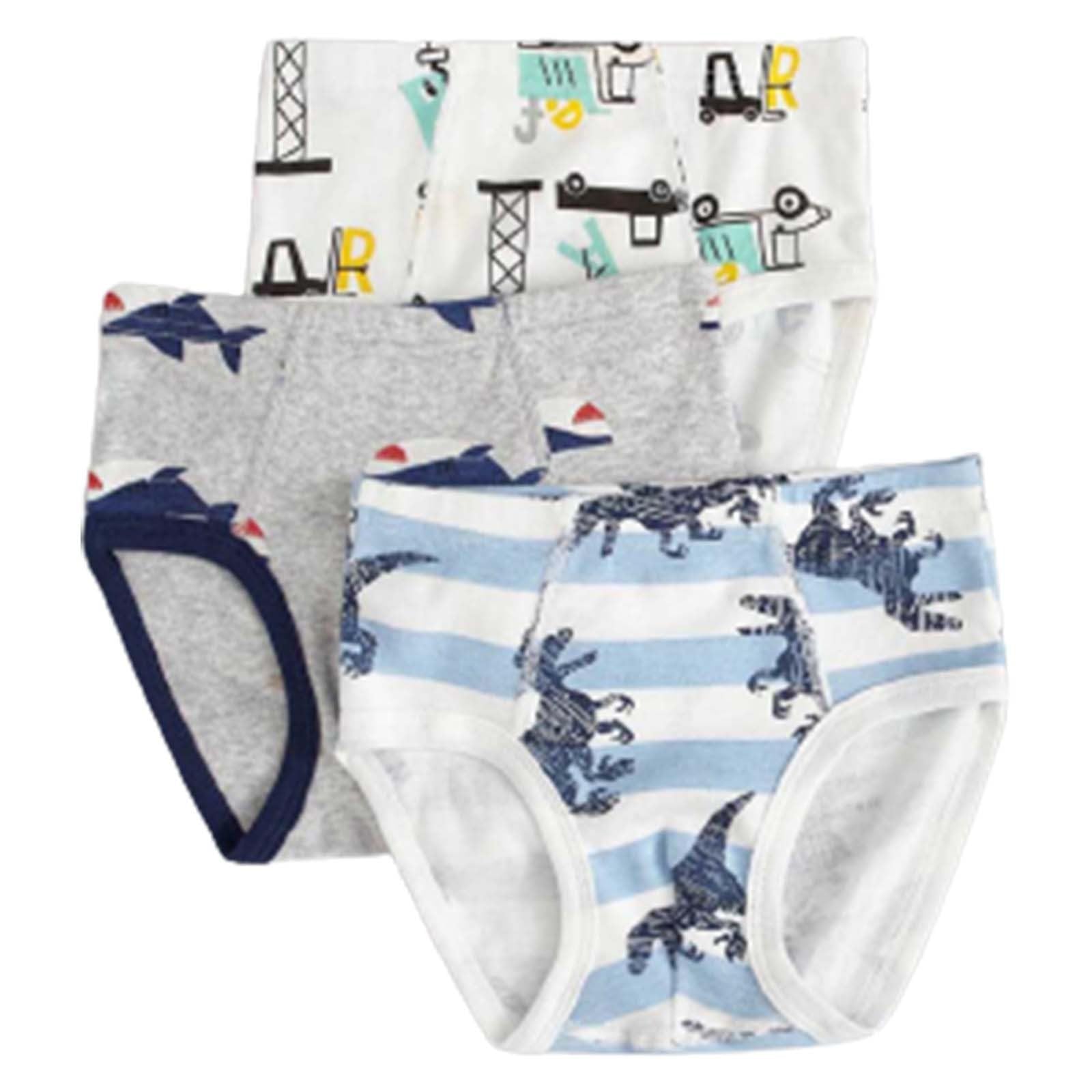 Boys Soft Cotton Tagless Briefs Underwear Various Pack Size Options 3PCS Cartoon Cute Gaming Underwear