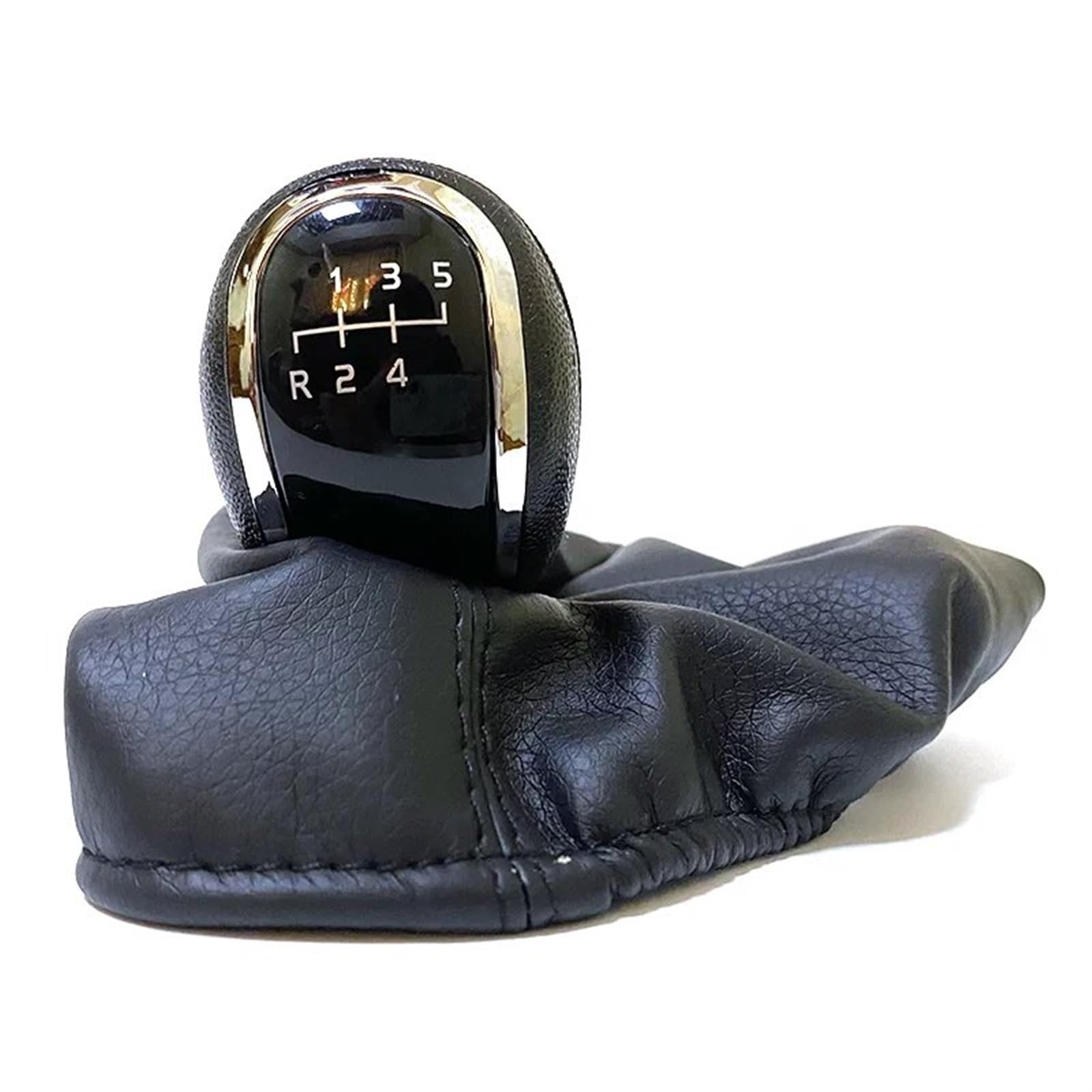 HSUKIHO Car Shift Knob Cover for Benz C-Class W203 S203/W202 BJ (93-01)/A-Class W168(97-04) 12mm Car Shift Gear Knob 5/6 Speed(R12345)
