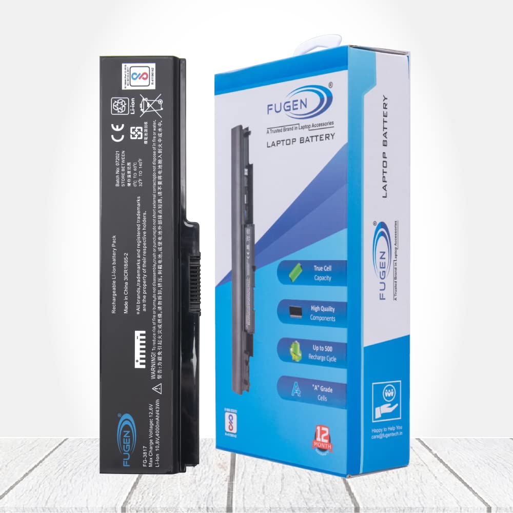 FUGEN 6 Cell Laptop Battery Compatible for Toshiba Satellite C600 C645 C650 C655 C675 L600 L630 L635 L640 L645 L650 L655 L675 PA3634U-1BRS PA3817U-1BRS (Black, 4000mAh) (B01N456S9Y) Amazon Price History, Amazon Price Tracker