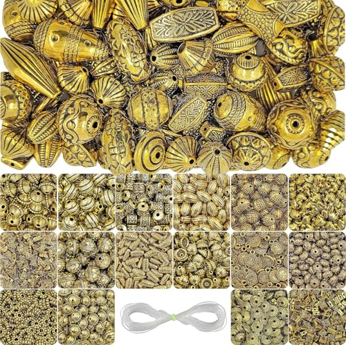 Perles intercalaires dorées de style rétro pour vos ateliers bijoux DIY