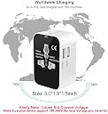 2 USB Ports Universal Travel Adapter, rts Worldwide International All in One Universal Power Wall Charger AC Power Plug Adapter Converter with 2 USB Charging Ports for USA EU UK AUS Cell Phone Laptop gallery image