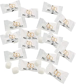 Mr. & Mrs. Butter Mints, 216 Count, Wedding Reception Party Favors and Guest Gifts Buttermints