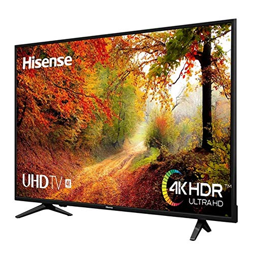 Hisense H55A6140, TV 4K, HDR, Smart TV VIDAA U, Super Contraste, Precision Color, Depth Enhanced, Remote Now, Inalámbrico/Ethernet/USB, Inalámbrico/Ethernet/USB, 55", Negro