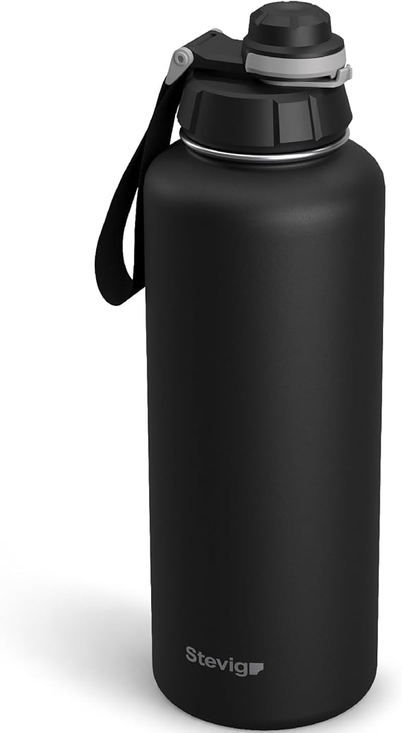1 Hand Leak-Proof Sızdırmaz Çelik Termos 1500 Mililitre Black ST-235